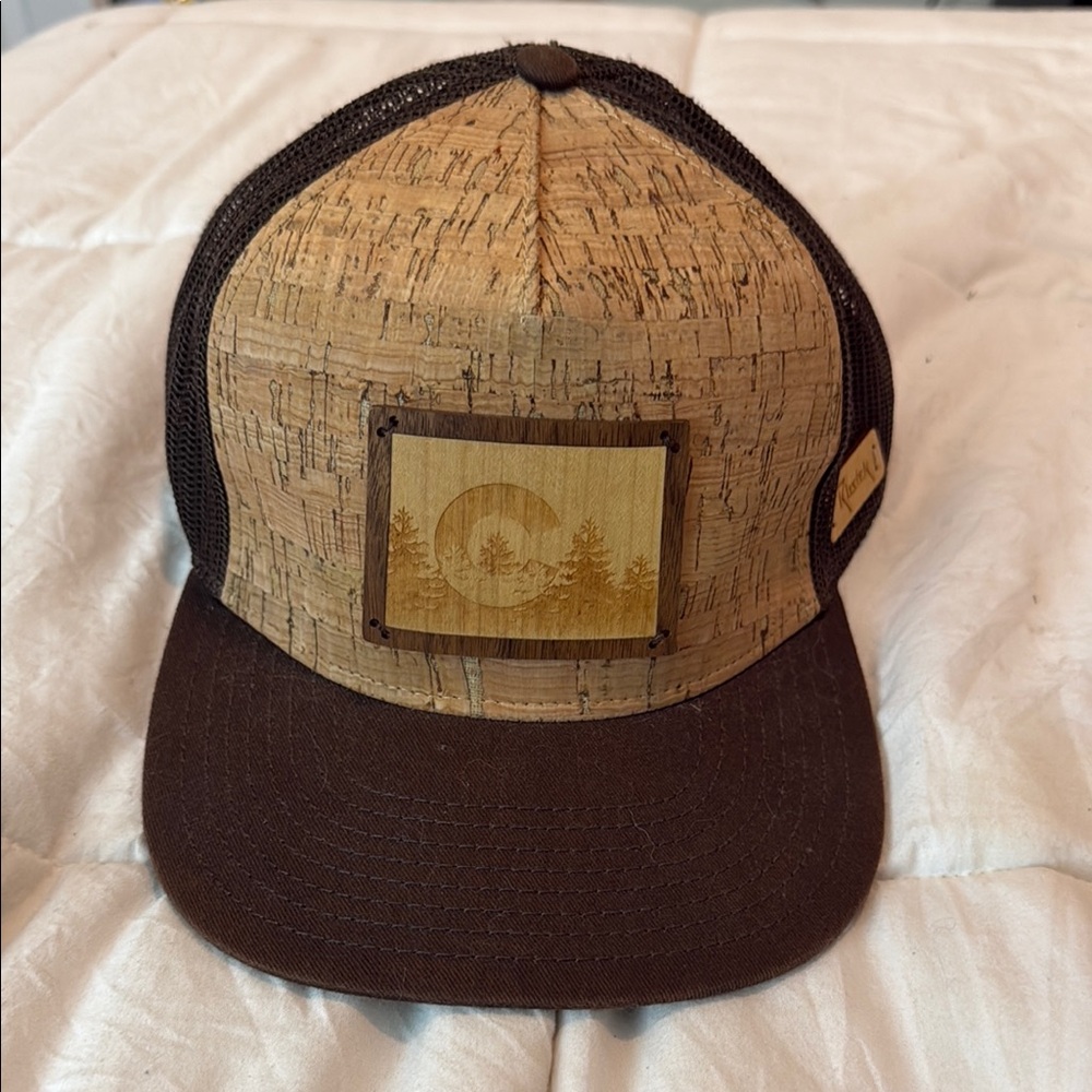 Brown Cork Trucker Colorado Hat with Mesh Back